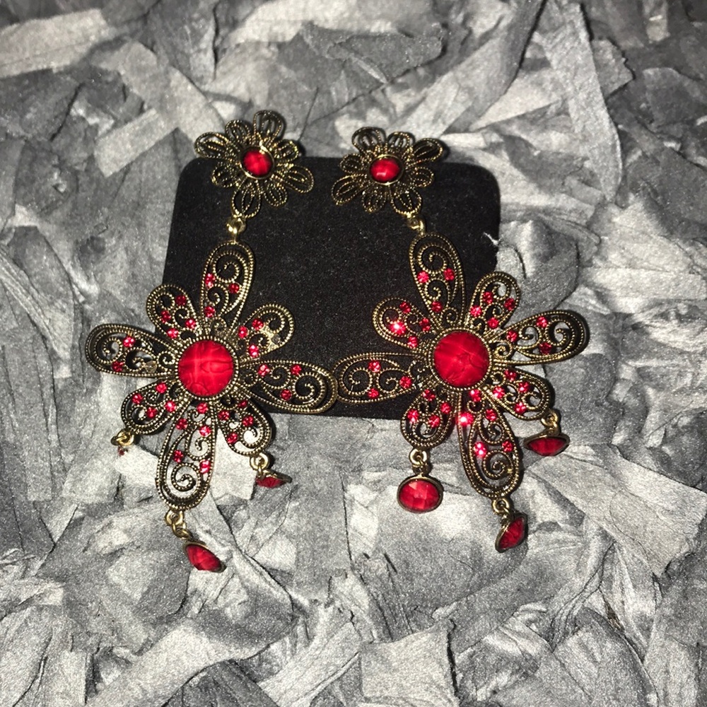 Red/bebé/earrings♥️👌🏻